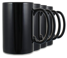 Load image into Gallery viewer, Serami 17oz Black and White(in) Classic Tall Coffee Mugs, 4pk
