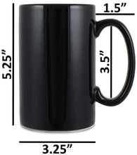 Load image into Gallery viewer, Serami 17oz Black and White(in) Classic Tall Coffee Mugs, 4pk
