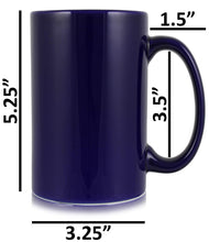 Load image into Gallery viewer, Serami 17oz Cobalt and White(in) Classic Tall Coffee Mugs, 4pk
