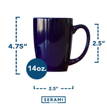 Load image into Gallery viewer, Serami 14oz Cobalt Glendale Ceramic Coffee Mugs, 4pk
