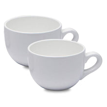 Load image into Gallery viewer, Serami 22oz White Jumbo Ceramic Bowl Mugs, 2pk
