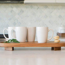 Load image into Gallery viewer, Serami 14oz White Glendale Ceramic Coffee Mugs, 4pk
