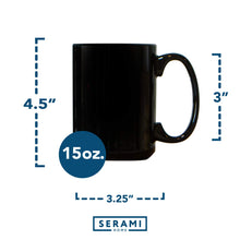 Load image into Gallery viewer, Serami 15oz Black Classic Ceramic Coffee Mugs, 4pk

