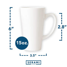 Load image into Gallery viewer, Serami 15oz White Funnel Ceramic Coffee Mugs, 2pk
