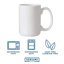 Load image into Gallery viewer, Serami 15oz White Classic Ceramic Coffee Mugs, 2pk
