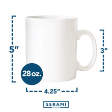 Load image into Gallery viewer, Serami 28oz Extra Large White Classic Ceramic Mugs, 2pk
