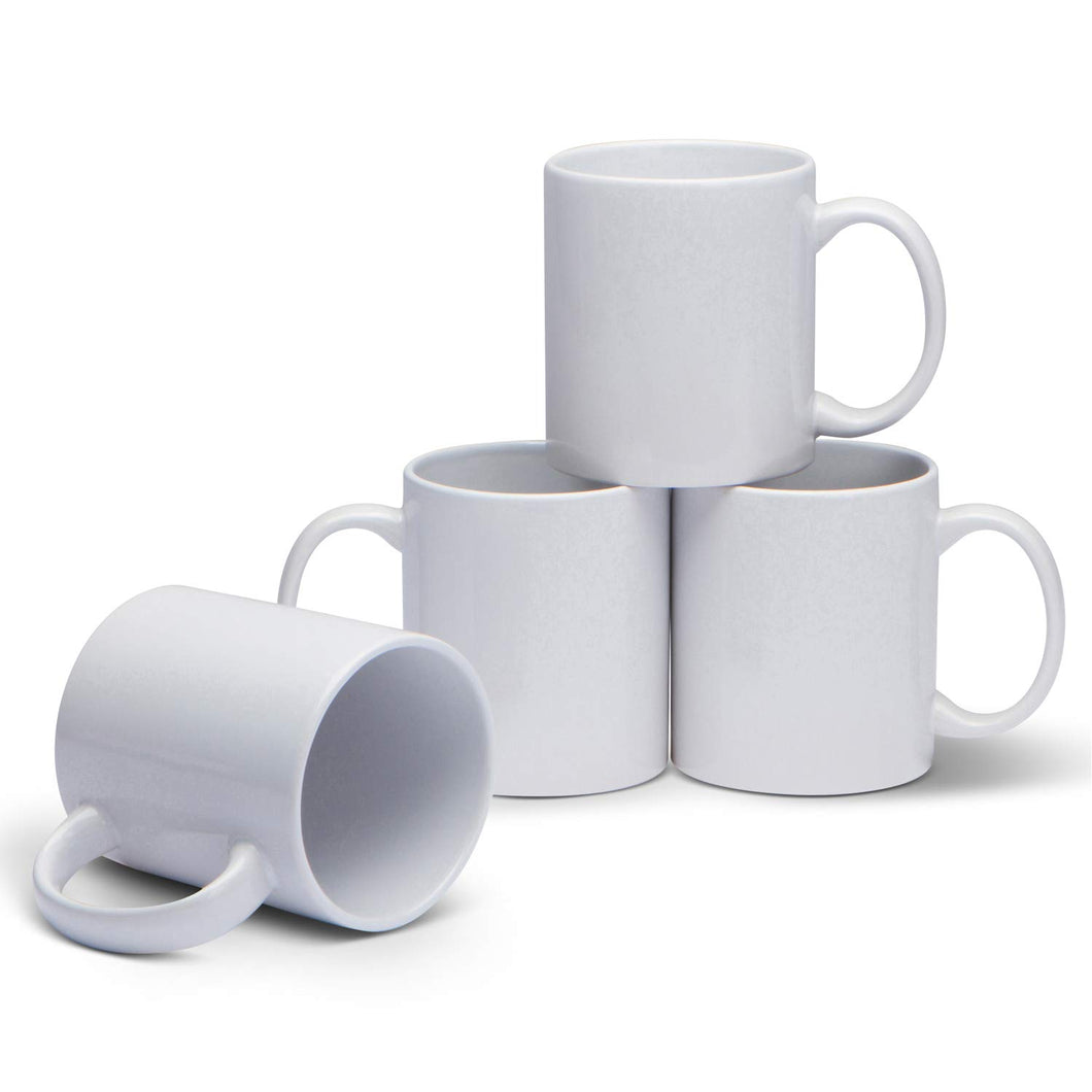 Serami 11oz Classic Ceramic Coffee Mugs, 4pk