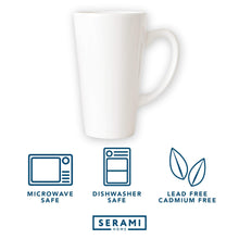 Load image into Gallery viewer, Serami 15oz White Funnel Ceramic Coffee Mugs, 4pk
