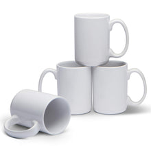 Load image into Gallery viewer, Serami 15oz White Classic Ceramic Coffee Mugs, 4pk
