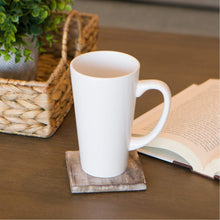 Load image into Gallery viewer, Serami 15oz White Funnel Ceramic Coffee Mugs, 6pk
