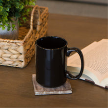 Load image into Gallery viewer, Serami 15oz Black Classic Ceramic Coffee Mugs, 4pk
