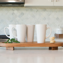 Load image into Gallery viewer, Serami 15oz White Funnel Ceramic Coffee Mugs, 4pk
