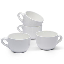 Load image into Gallery viewer, Serami 22oz White Jumbo Ceramic Bowl Mugs, 4pk
