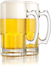 Load image into Gallery viewer, Serami 34oz Large Beer Glass Stein, 2pk
